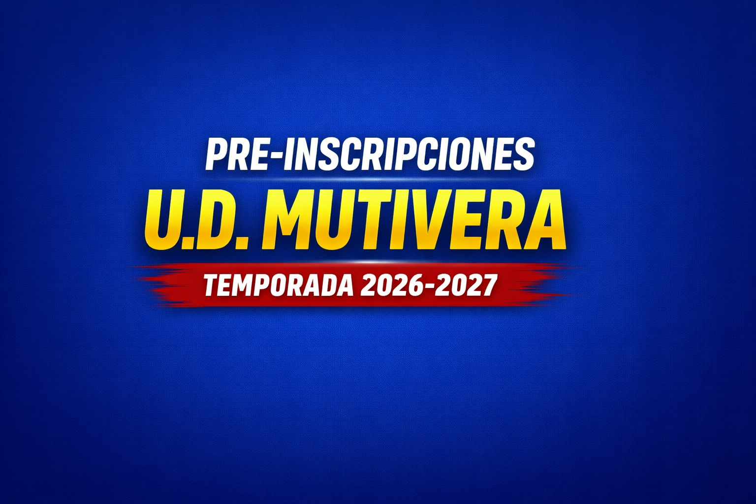 Abiertas las preinscripciones para la temporada 2026-2027